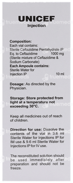 Unicef 1 GM Injection 20 ML Unicef 1 GM Injection 20 ML